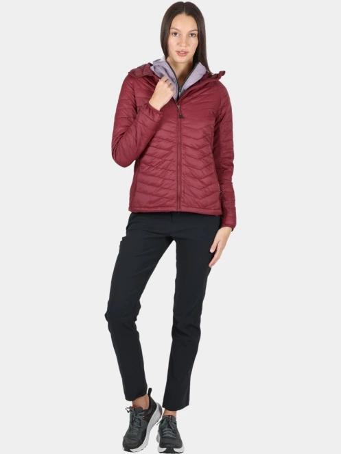 jacheta de primavara pt. femei Columbia Powder Pass II Hybrid Hooded Jacket rosu 5