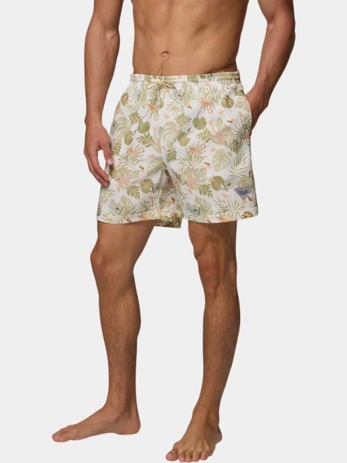 sorturi de baie pentru barbati pt. barbati Columbia PFG Rambler Printed Water Short verde 3