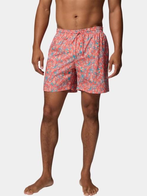 sorturi de baie pentru barbati pt. barbati Columbia PFG Rambler Printed Water Short roz 2