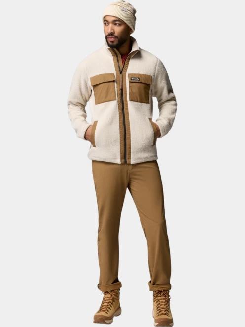 pulover polar pt. barbati Columbia Juniper Peak Full Zip Fleece nisip 5