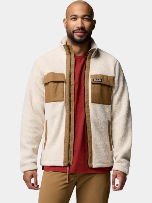 pulover polar pt. barbati Columbia Juniper Peak Full Zip Fleece nisip 6