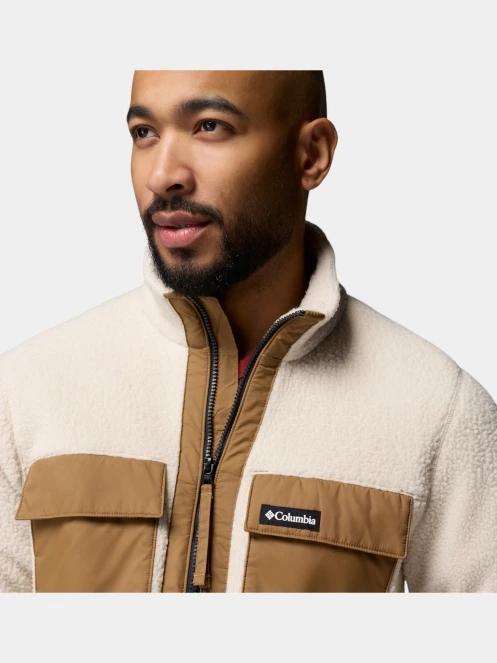 pulover polar pt. barbati Columbia Juniper Peak Full Zip Fleece nisip 7