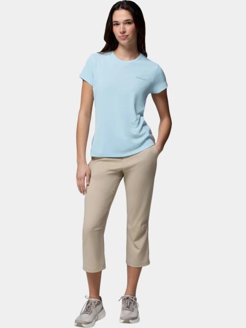 tricou pentru sport, cu maneci scurte pt. femei Columbia Zero Rules Light Short Sleeve Crew albastru deschis 5