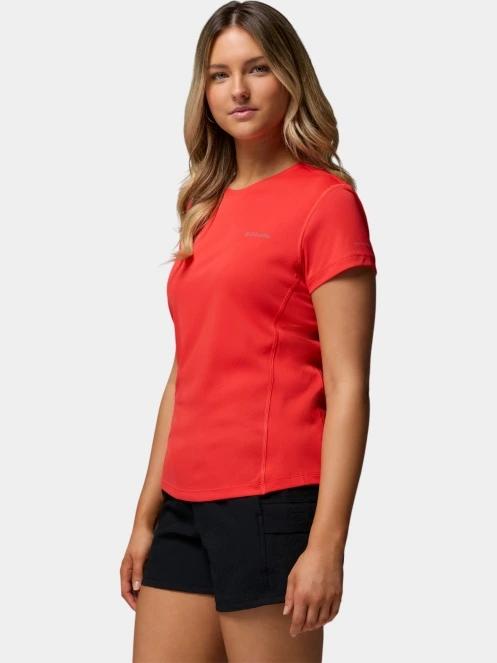 tricou pentru sport, cu maneci scurte pt. femei Columbia Zero Rules Light Short Sleeve Crew rosu 3