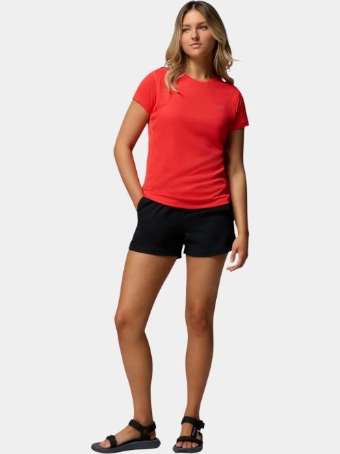 tricou pentru sport, cu maneci scurte pt. femei Columbia Zero Rules Light Short Sleeve Crew rosu 5