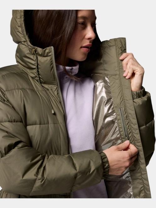 jacheta de iarna pt. femei Columbia Pike Lake  III Long Jacket verde 7