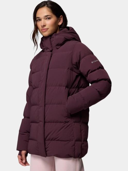 jacheta de puf pt. femei Columbia Amaze Puff Mid Hooded Jacket bordo 3