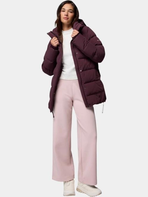 jacheta de puf pt. femei Columbia Amaze Puff Mid Hooded Jacket bordo 5