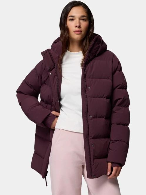 jacheta de puf pt. femei Columbia Amaze Puff Mid Hooded Jacket bordo 6