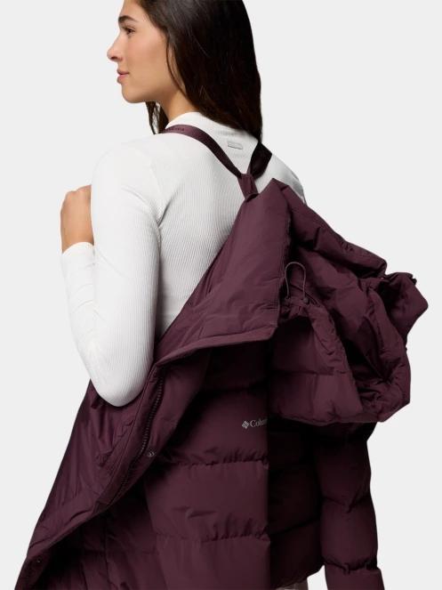 jacheta de puf pt. femei Columbia Amaze Puff Mid Hooded Jacket bordo 8