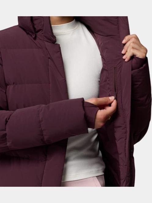jacheta de puf pt. femei Columbia Amaze Puff Mid Hooded Jacket bordo 9