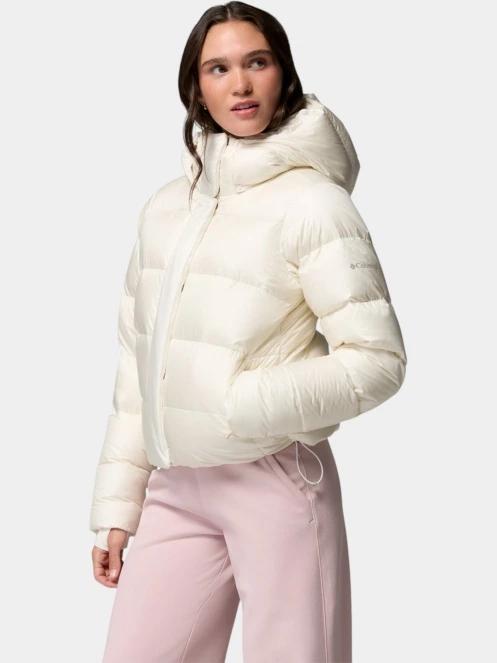 jacheta de puf pt. femei Columbia Amaze Puff Hooded Jacket nisip 3