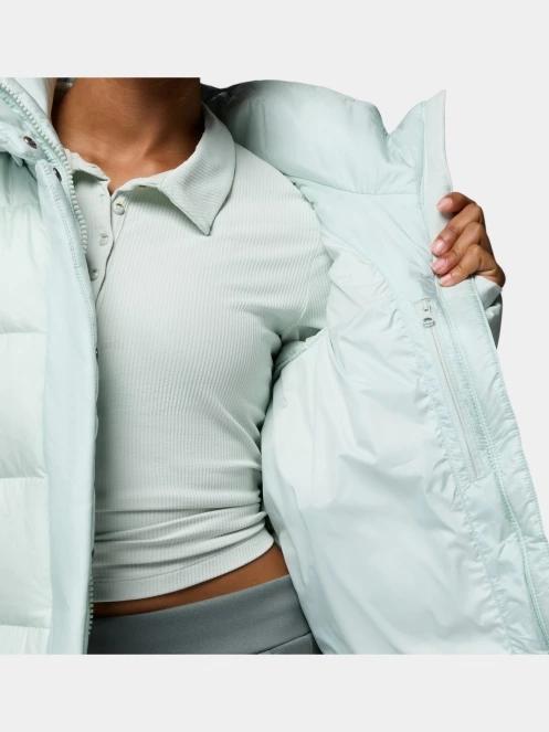 jacheta de puf pt. femei Columbia Amaze Puff Hooded Jacket verde deschis 10