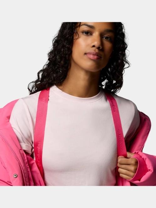 jacheta de puf pt. femei Columbia Amaze Puff Hooded Jacket magenta 6