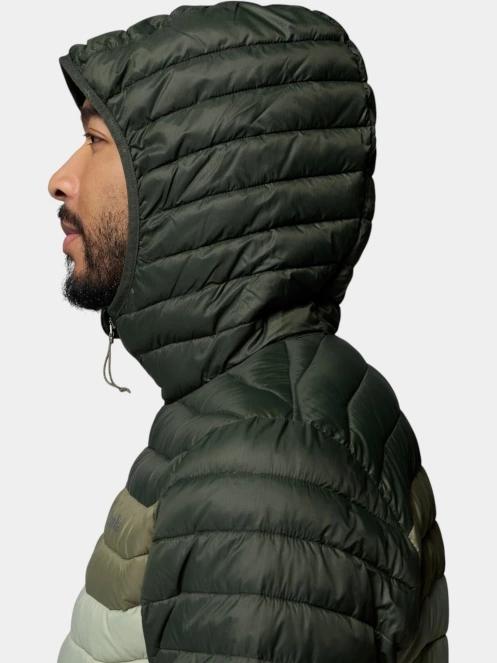 geaca matlasata de tranzitie pt. barbati Columbia Powder Pass Hooded Jacket verde 8