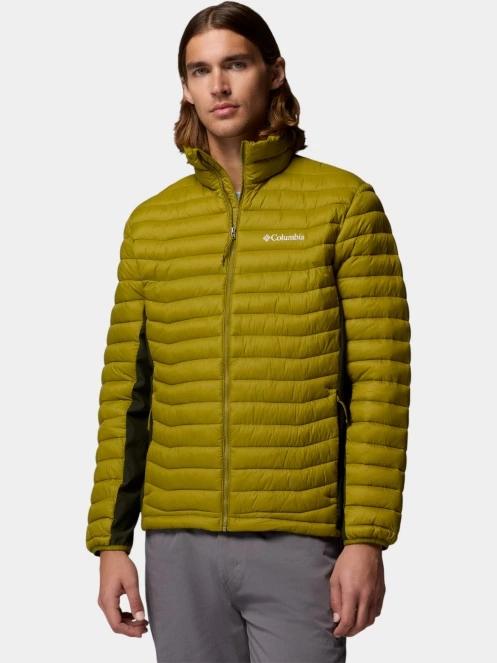 geaca matlasata de tranzitie pt. barbati Columbia Powder Pass Hybrid Jacket verde 2