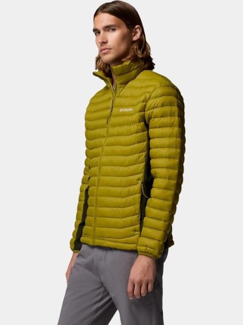 geaca matlasata de tranzitie pt. barbati Columbia Powder Pass Hybrid Jacket verde 3