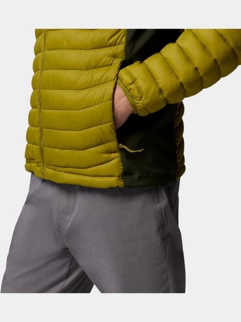 geaca matlasata de tranzitie pt. barbati Columbia Powder Pass Hybrid Jacket verde 8