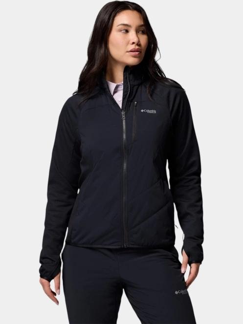 pulover polar pt. femei Columbia Arctic Crest Hybrid Full Zip negru 2