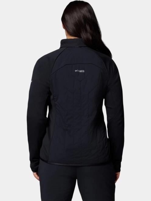 pulover polar pt. femei Columbia Arctic Crest Hybrid Full Zip negru 4