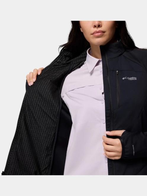 pulover polar pt. femei Columbia Arctic Crest Hybrid Full Zip negru 7
