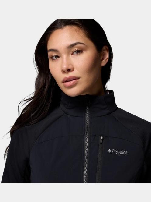 pulover polar pt. femei Columbia Arctic Crest Hybrid Full Zip negru 8