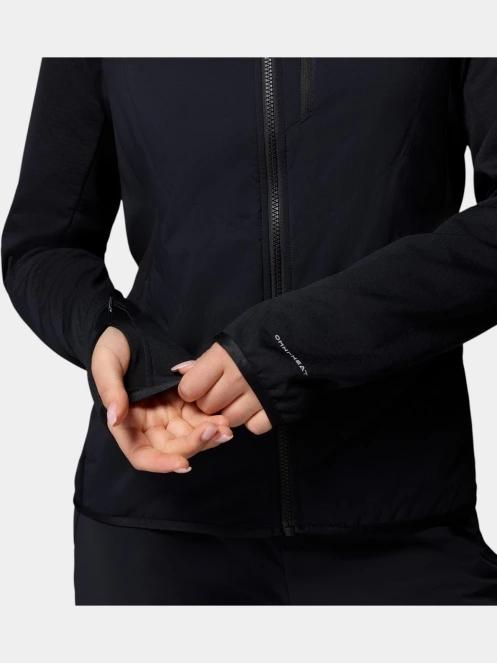 pulover polar pt. femei Columbia Arctic Crest Hybrid Full Zip negru 9