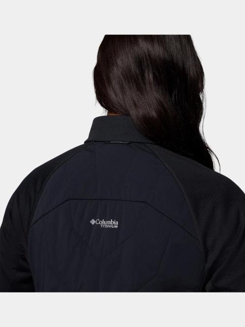pulover polar pt. femei Columbia Arctic Crest Hybrid Full Zip negru 10