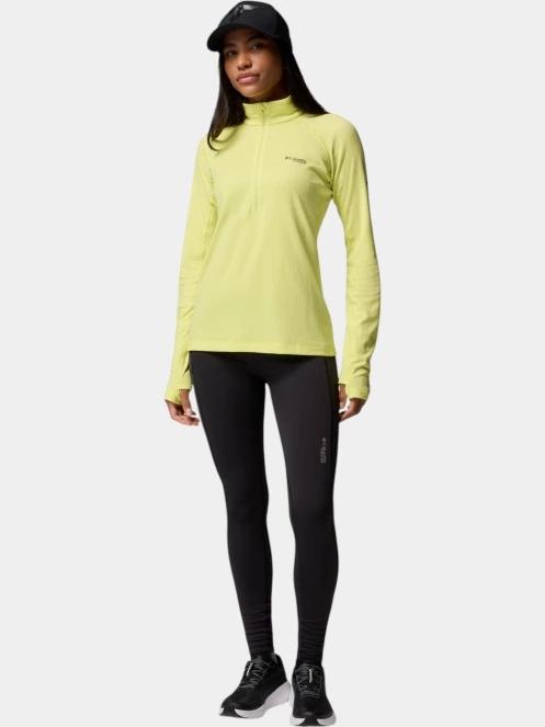 tricou cu maneci lungi, pentru sport pt. femei Columbia Driventure Half Zip galben 5