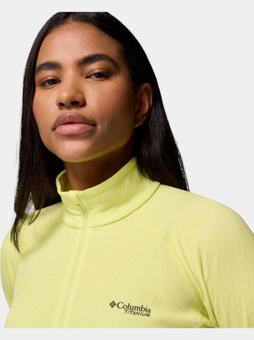 tricou cu maneci lungi, pentru sport pt. femei Columbia Driventure Half Zip galben 8