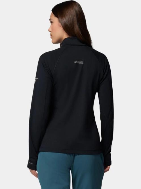 tricou cu maneci lungi, pentru sport pt. femei Columbia DriVenture Half Zip negru 4