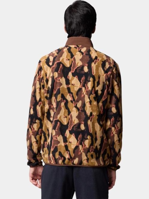 pulover polar pt. barbati Columbia Sequoia Grove Printed Full Zip maro 4