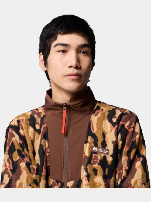 pulover polar pt. barbati Columbia Sequoia Grove Printed Full Zip maro 8