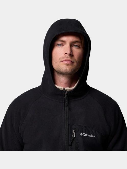 pulover polar pt. barbati Columbia Fast Trek Overlay Hooded Full Zip negru 8