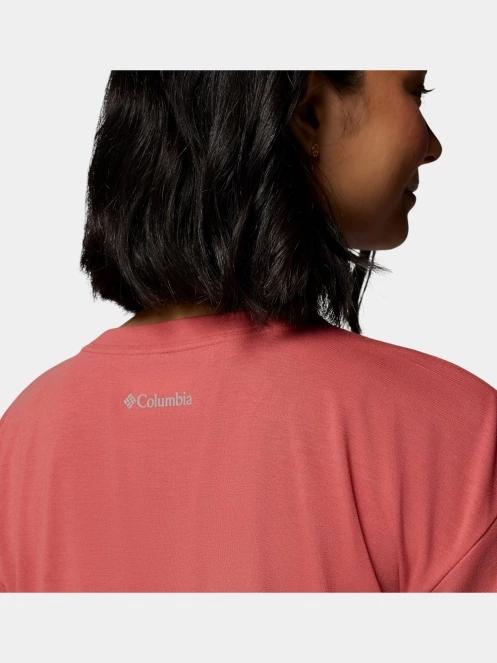 tricou cu maneci scurte pt. femei Columbia Daniela Falls Short Sleeve Shirt rosu 6
