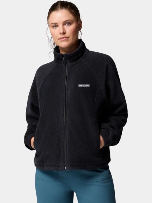 pulover polar pt. femei Columbia Benton Springs Relaxed Full Zip negru 2
