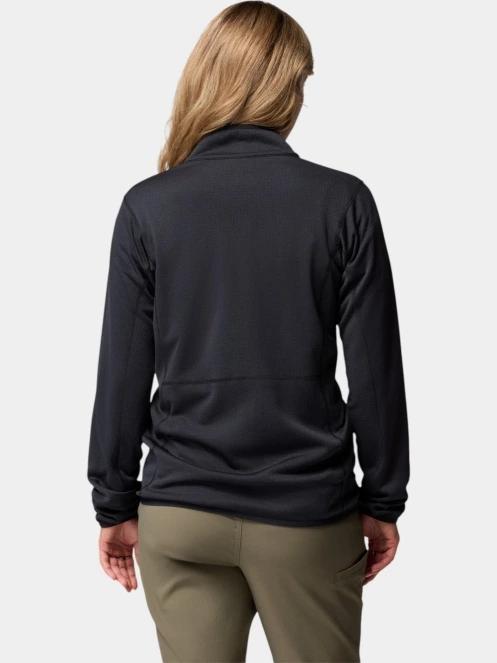 pulover polar pt. femei Columbia Essential Hike Grid Fleece Full Zip negru 4