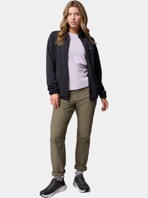 pulover polar pt. femei Columbia Essential Hike Grid Fleece Full Zip negru 6