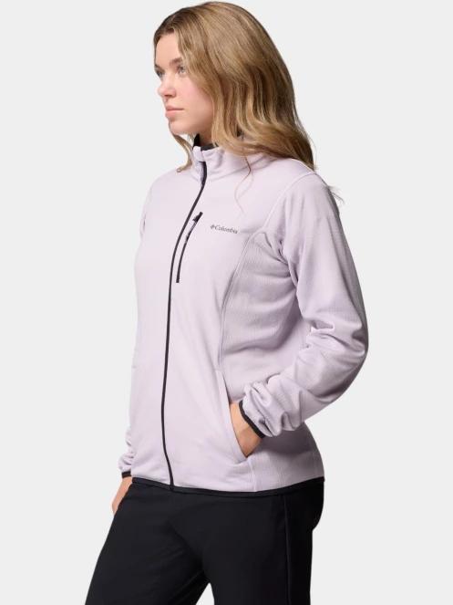 pulover polar pt. femei Columbia Essential Hike Grid Fleece Full Zip violet 3