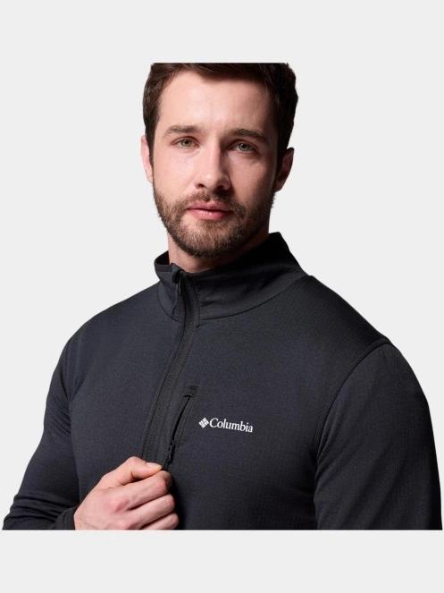 pulover polar pt. barbati Columbia Essential Hike Grid Fleece Full Zip negru 8