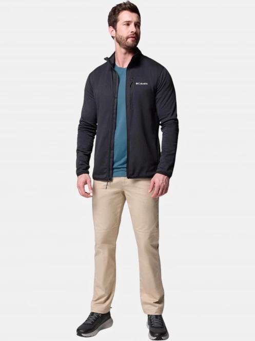 pulover polar pt. barbati Columbia Essential Hike Grid Fleece Full Zip negru 5