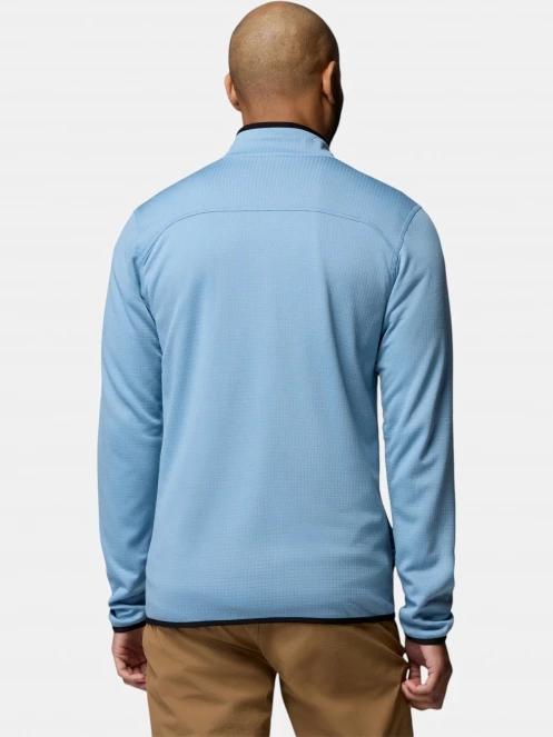 pulover polar pt. barbati Columbia Essential Hike Grid Fleece Full Zip albastru 4