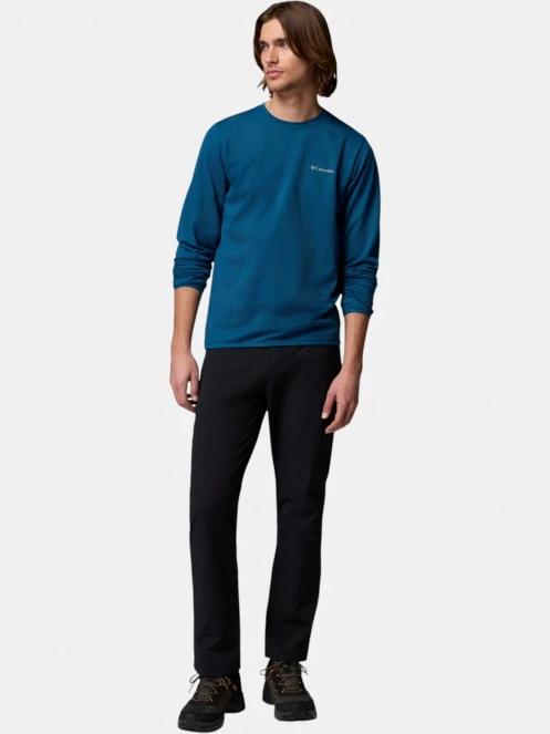 tricou cu maneci lungi, pentru sport pt. barbati Columbia Tech Trail Utility Warm Long Sleeve Crew albastru 5