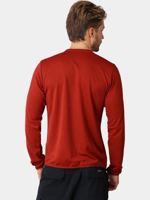 tricou cu maneci lungi, pentru sport pt. barbati Columbia Tech Trail Utility Warm Long Sleeve Crew rosu 4