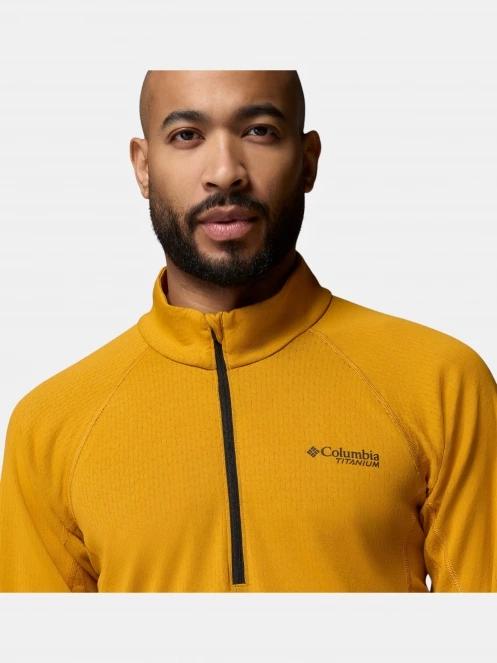 pulover polar pt. barbati Columbia DriVenture Half Zip portocaliu 6