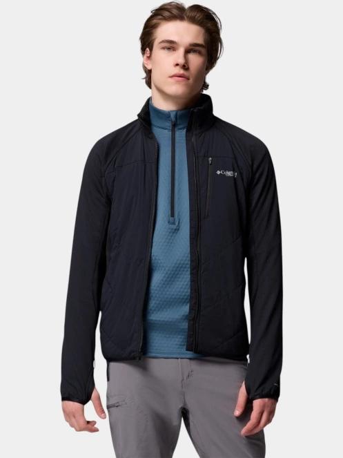 pulover polar pt. barbati Columbia Arctic Chest Hybrid Full Zip negru 5