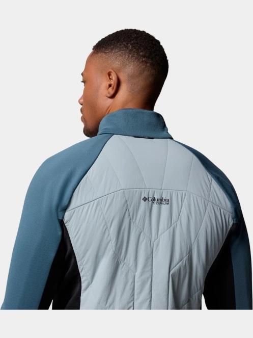 pulover polar pt. barbati Columbia Arctic Chest Hybrid Full Zip albastru 9