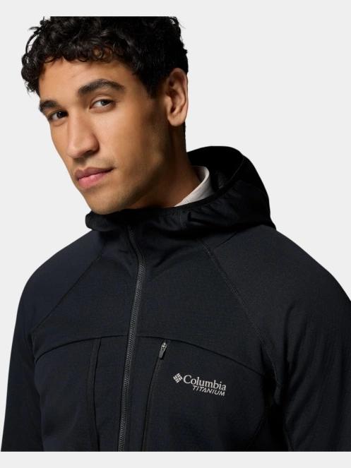 pulover polar pt. barbati Columbia Arctic Chest Bonded Full Zip  negru 10