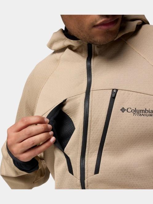 pulover polar pt. barbati Columbia Arctic Chest Bonded Full Zip  nisip 9