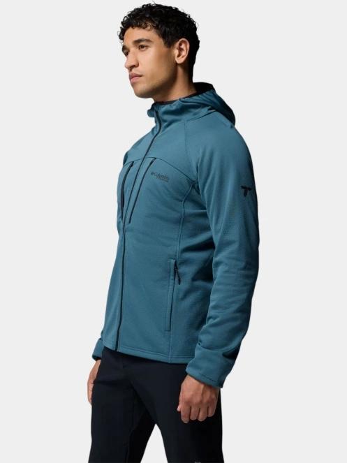 pulover polar pt. barbati Columbia Arctic Chest Bonded Full Zip  albastru 3